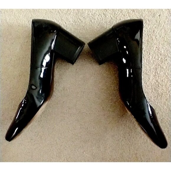 Cole Haan Women's Pumps Block Heel Black Patent Leather W07304 - Size 8.5B - Picture 4 of 9